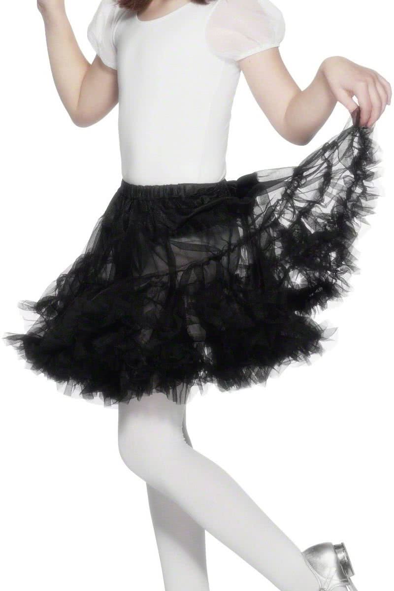 Zwarte Petticoat Kinderpetticoat  | One size